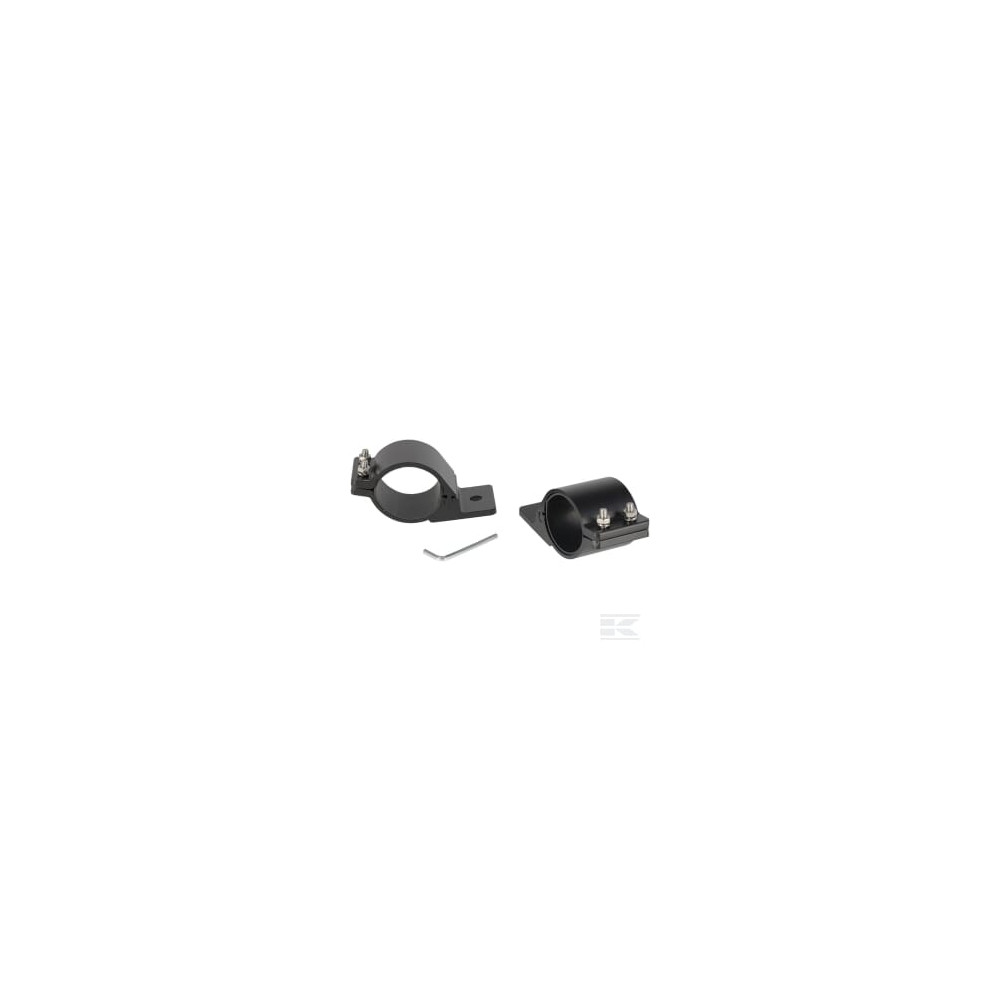 Kramp LA100BK13 Support de fixation pour éclairage de véhicule, collier de serrage de 76 mm pour tube, aluminium/acier inoxyd