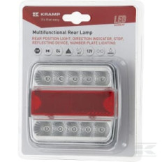 Kramp LA99190KR Feu arrière LED, 1W, carré, 12V, 106x35x98mm, 18 LED