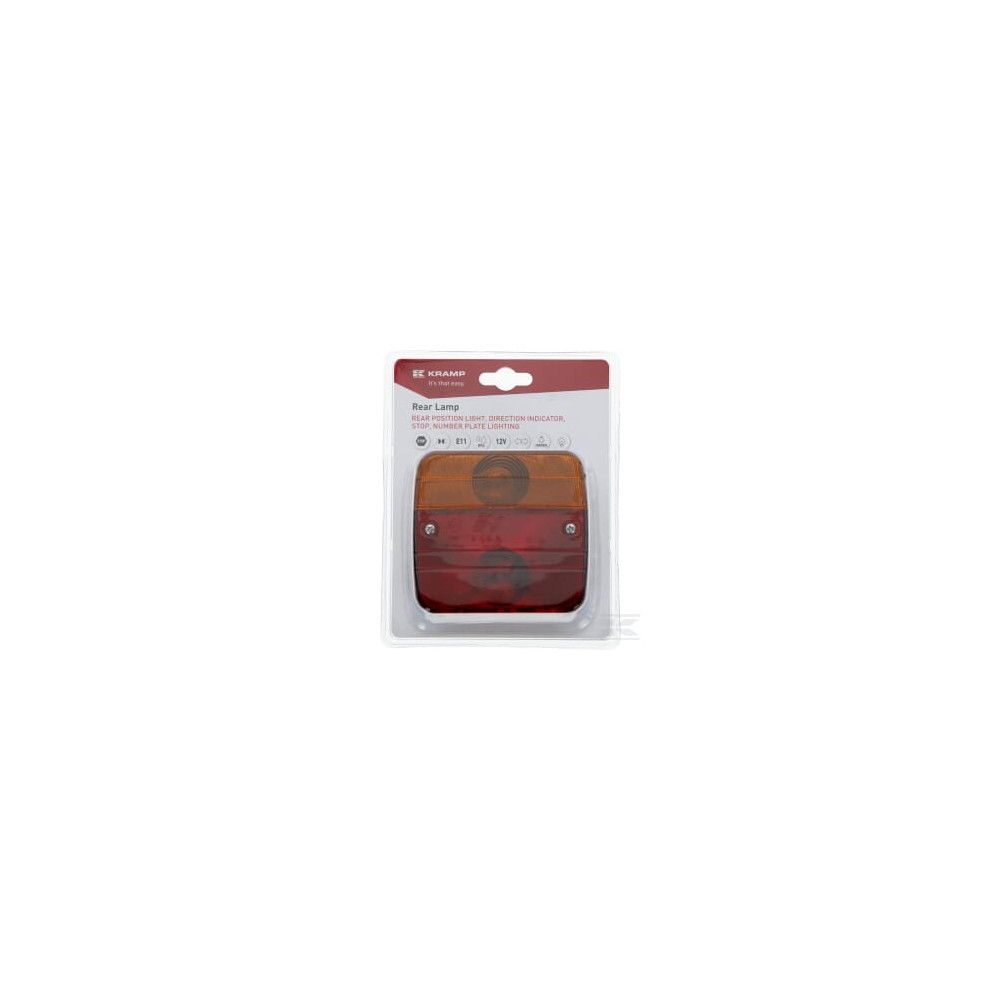 Kramp LA99170KR Feu arrière carré, 12/24V, 100x50x95mm