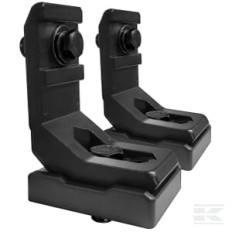 Kramp BRADB1 Jeu de supports de montage arrière pour barres lumineuses à double rangée