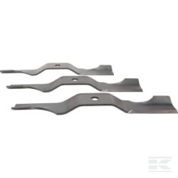 Stiga 1134921002 Lame mulching 3387 ZTR (3 pièces) ZT 3107 T