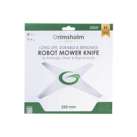 Grimsholm Lame robot 4 dents Stiga 25cm - L75 Deluxe