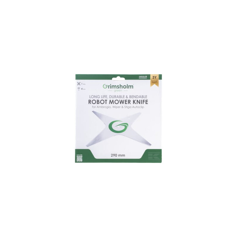 Grimsholm Lame robot 4 dents Stiga 29cm - L25o Deluxe Grimsholm Lame robot 4 dents Stiga 29cm - L25o Deluxe