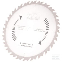 Unbranded Lame de scie 250x20x2mm 24 dents carbure Widia