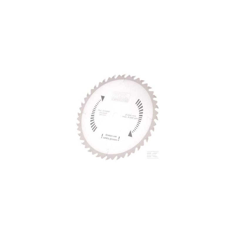 Unbranded Lame de scie 250x20x2mm 24 dents carbure Widia