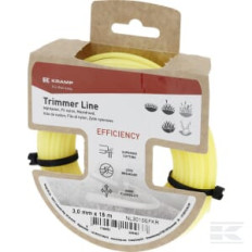 Kramp NL3015EFKR Fil de coupe Ø3,0x15m, rond, jaune,Kramp Efficiency