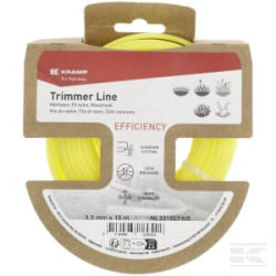 Kramp NL3315EFKR Fil de coupe Ø3,3x15m, rond, jaune, Kramp Efficiency
