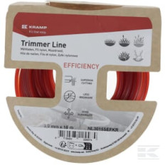 Kramp NL3015SEFKR Fil de coupe Ø 3mm 15m carré rouge Efficiency