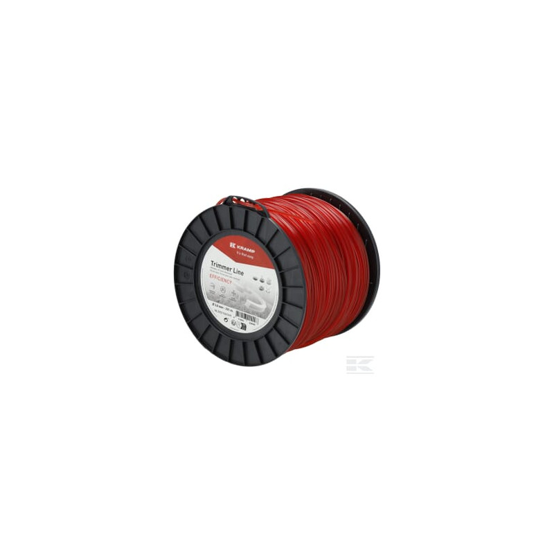 Kramp NL30221SEFKR Fil de coupe Ø 3mm 221m carré rouge Efficiency