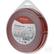 Kramp NL3044SEFKR Fil de coupe Ø 3mm 44m carré rouge Efficacité
