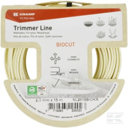 Kramp NL2015BIOKR Fil de coupe Ø2,0x15m, rond Kramp Biocut Starch