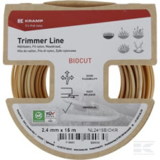 Kramp NL2415BIOKR Fil de coupe Ø2,4x15m, rond Kramp Biocut Starch