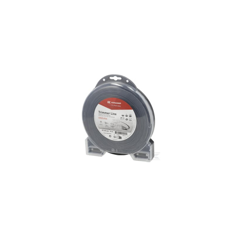 Kramp NL2478ERKR Fil de coupe Ø2,4x78m, Torsion ovale, noir, Kramp Endura