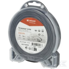 Kramp NL2715ERKR Fil de coupe Ø2,7x15m, Torsion ovale, noir, Kramp Endura