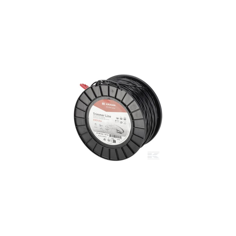 Kramp NL30127ERKR Fil de coupe Ø3,0x127m, Torsion ovale, noir, Kramp Endura
