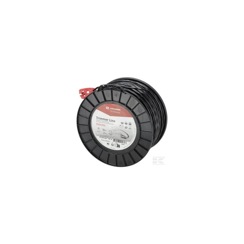 Kramp NL35103ERKR Fil de coupe Ø3,5x103m, Torsion ovale, noir, Kramp Endura