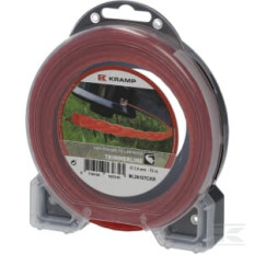 Kramp NL2415TCKR Fil de coupe D. 2.4mm 15m torsadé rouge Kramp