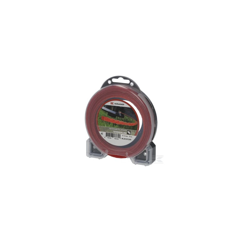 Kramp NL2415TCKR Fil de coupe D. 2.4mm 15m torsadé rouge Kramp