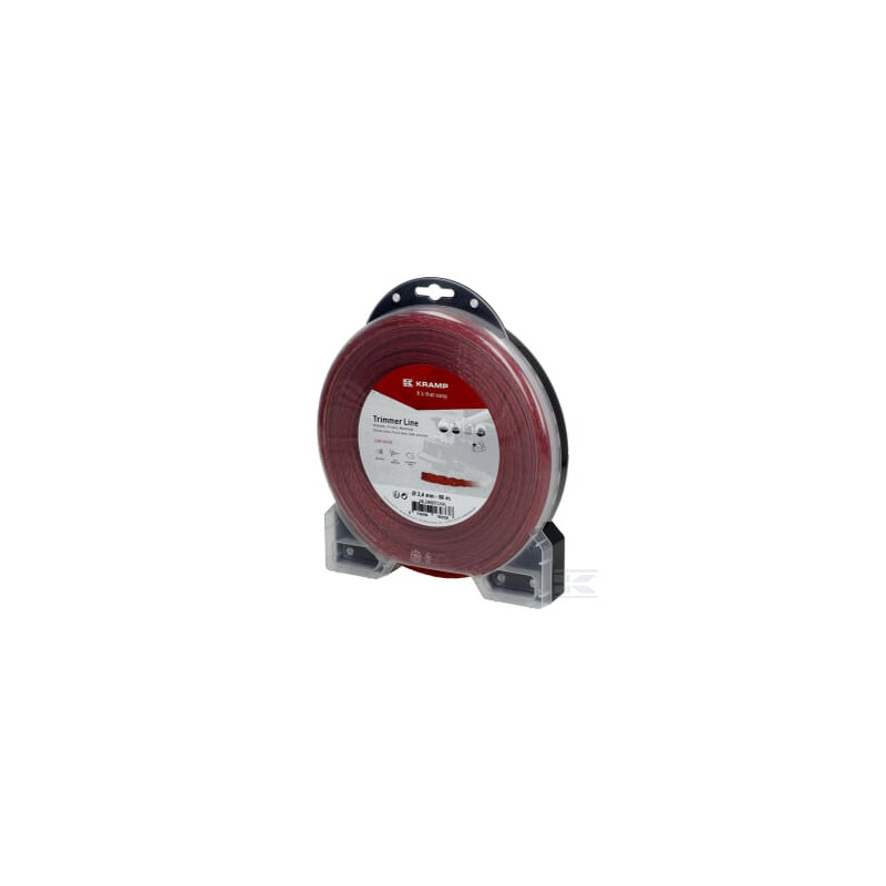 Kramp NL2488TCKR Fil de coupe D. 2.4mm 88m torsadé rouge Kramp