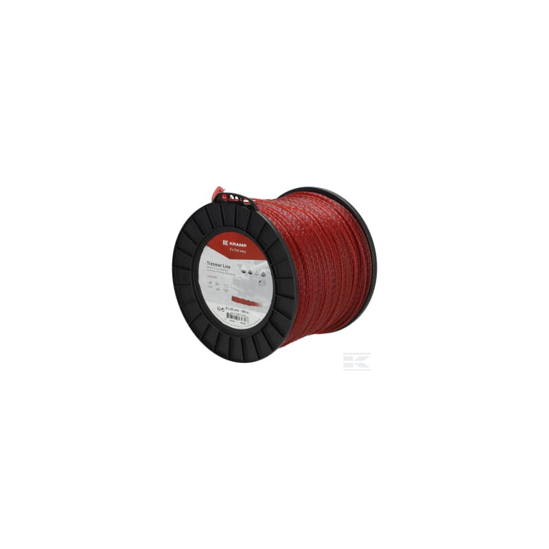 Kramp NL27360TCKR Fil de coupe D. 2.65mm 360m torsadé rouge Kramp