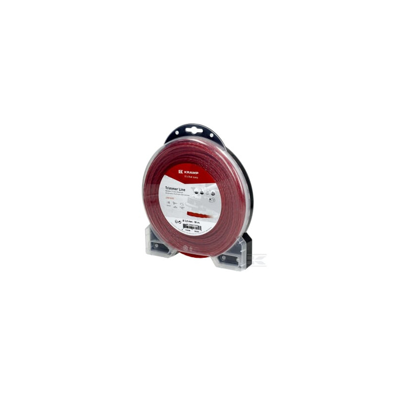 Kramp NL3056TCKR Fil de coupe D. 3mm 56m torsadé rouge Kramp
