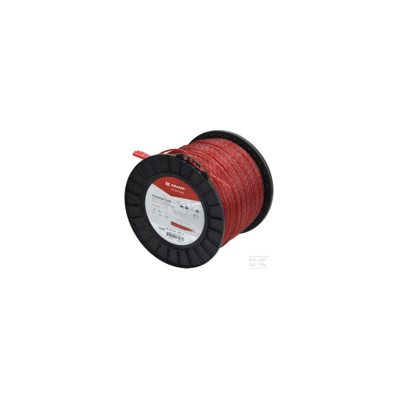 Kramp NL30281TCKR Fil de coupe D. 3mm 281m torsadé rouge Kramp