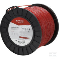 Kramp NL33232TCKR Fil de coupe D. 3.3mm 232m torsadé rouge Kramp