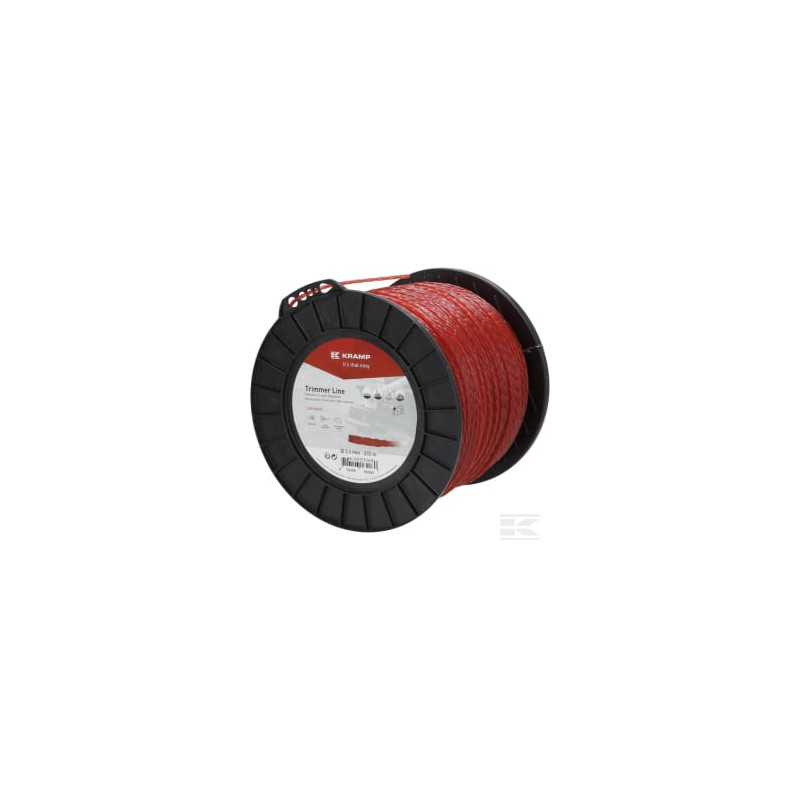 Kramp NL33232TCKR Fil de coupe D. 3.3mm 232m torsadé rouge Kramp