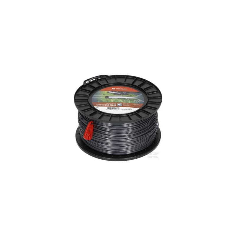 Kramp NL25236TRKR Fil de coupe D.2.5mm 236m rond Titanium Power gris Kramp