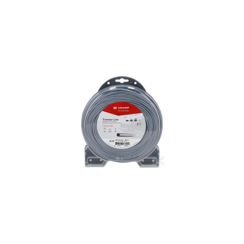 Kramp NL3056TRKR Fil de coupe D.3mm 56m rond Titanium Power gris Kramp