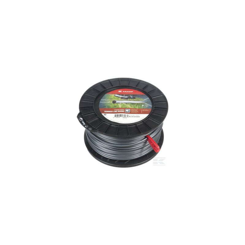 Kramp NL35120TRKR Fil de coupe D.3.5mm 120m rond Titanium Power gris Kramp