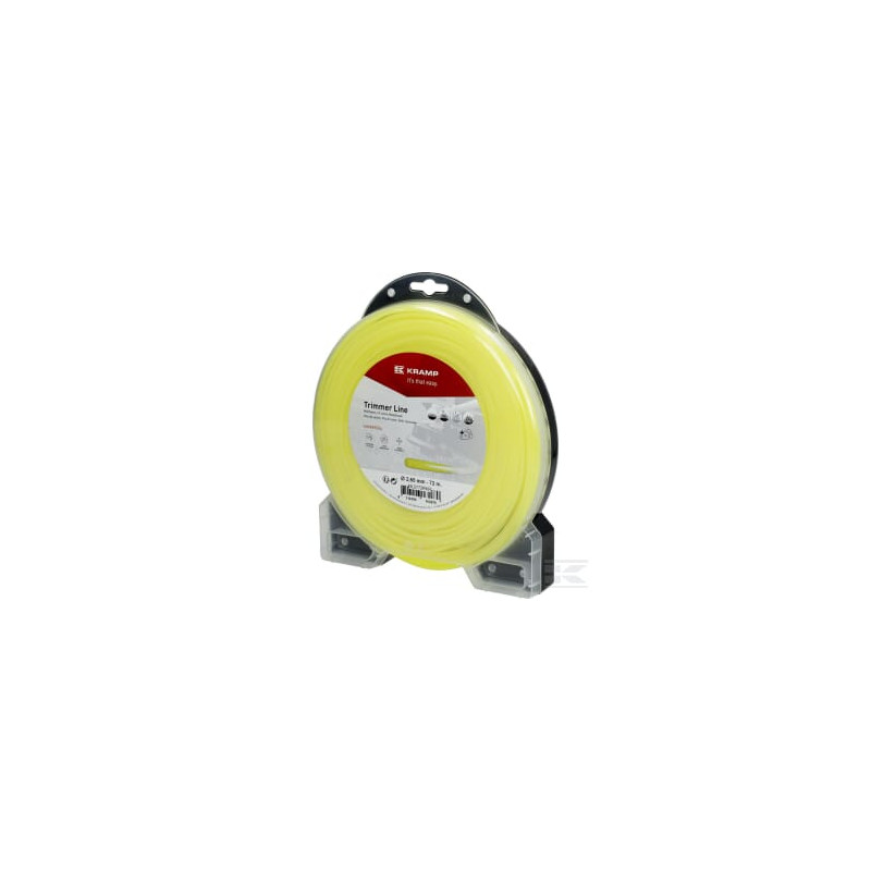 Kramp NL2772RKR Fil de coupe D. 2.65mm 72m rond jaune Kramp