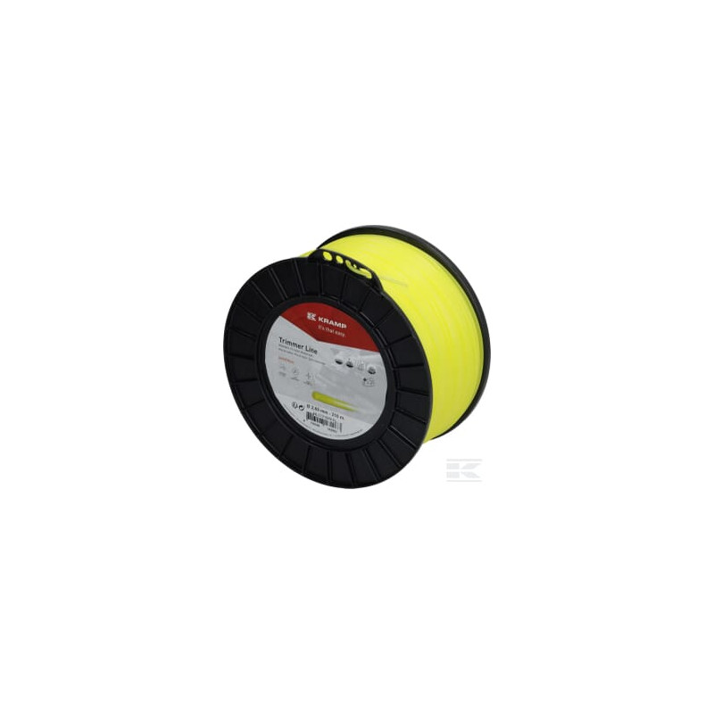Kramp NL27210RKR Fil de coupe D. 2.65mm 210m rond jaune Kramp