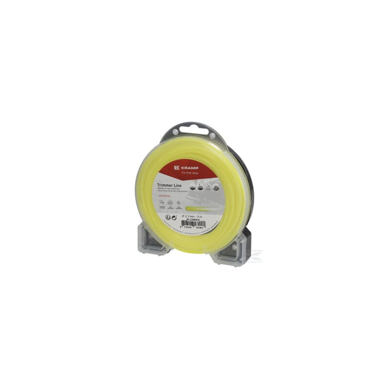 Kramp NL339RKR Fil de coupe D. 3.3mm 9m rond jaune Kramp