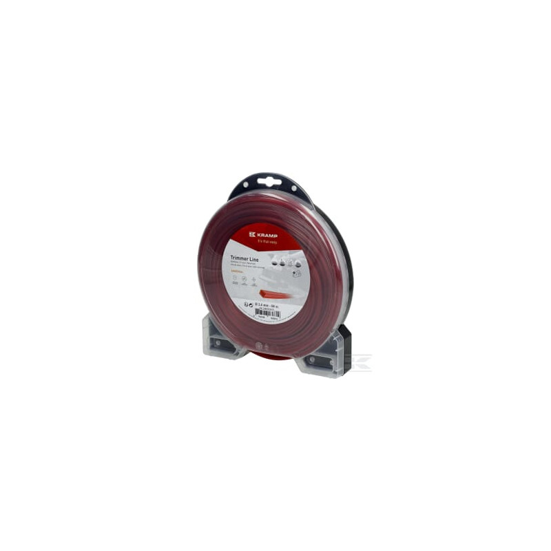 Kramp NL2469SKR Fil de coupe D. 2.4mm 69m carré rouge Kramp