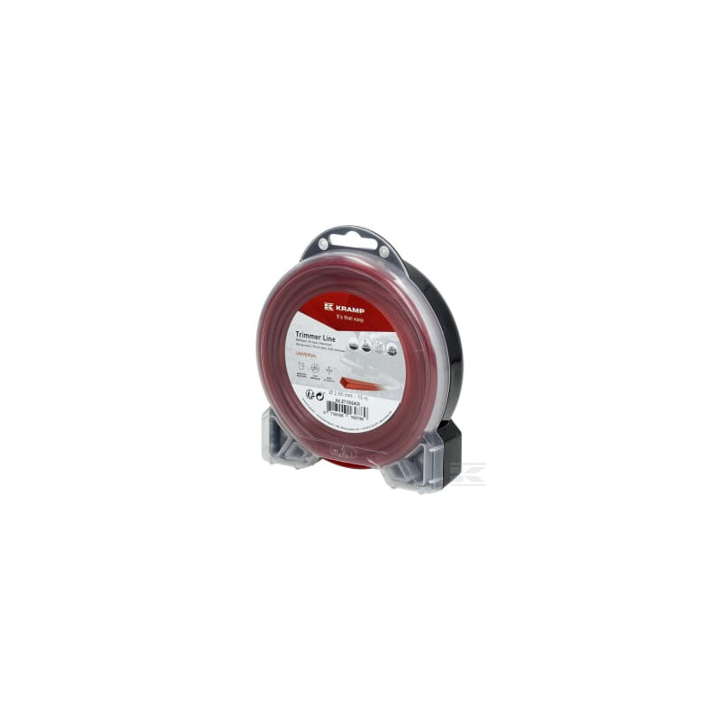 Kramp NL2715SKR Fil de coupe D. 2.65mm 15m carré rouge Kramp