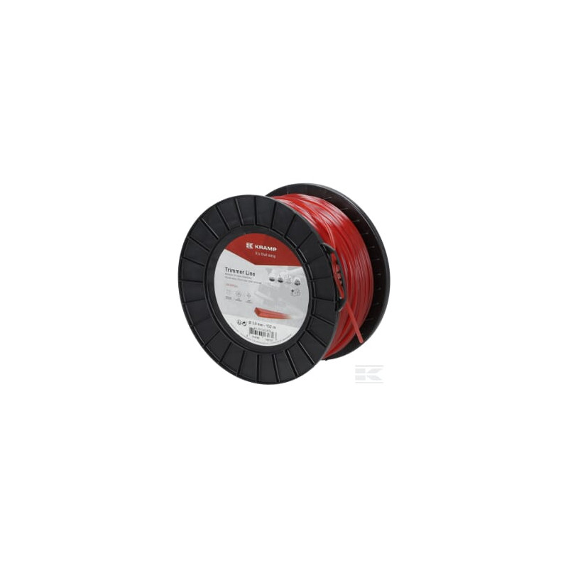 Kramp NL30132SKR Fil de coupe D. 3mm 132m carré rouge Kramp