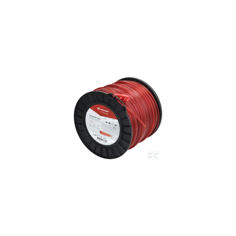 Kramp NL30221SKR Fil de coupe D. 3mm 221m carré rouge Kramp