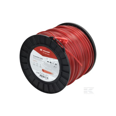 Kramp NL30221SKR Fil de coupe D. 3mm 221m carré rouge Kramp