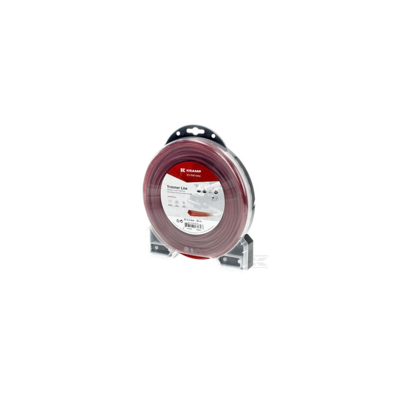 Kramp NL3336SKR Fil de coupe D. 3.3mm 36m carré rouge Kramp