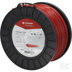 Kramp NL33109SKR Fil de coupe D. 3.3mm 109m carré rouge Kramp