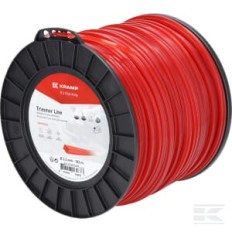 Kramp NL33182SKR Fil de coupe D. 3.3mm 182m carré rouge Kramp