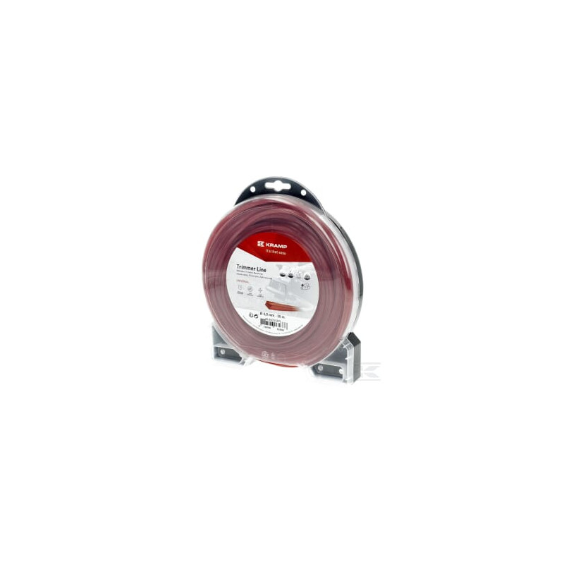 Kramp NL4025SKR Fil de coupe D. 4mm 25m carré rouge Kramp