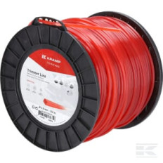 Kramp NL40122SKR Fil de coupe D. 4mm 122m carré rouge Kramp