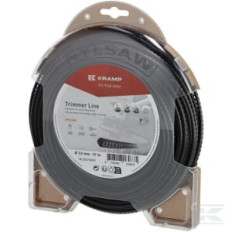 Kramp NL3037NKR Fil de coupe D. 3mm 37m carré noir Nylsaw
