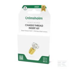 Grimsholm FGP7030 Kit d'inserts filetés pour châssis de tondeuse robot, 4x