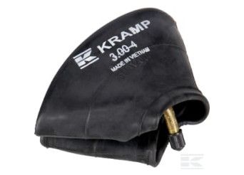 Kramp 3004TR87 Chambre à air pour jante D. 4", 3.00-4 / 4.00-4, valve coudée 90° TR87,