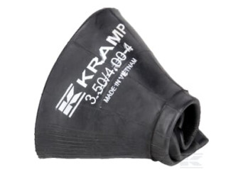 Kramp 3504004TR87 Chambre à air pour jante D. 4", 350/400-4, valve coudée 90° TR87,