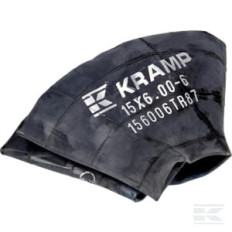 Kramp 156006TR87 Chambre à air pour jante de D. 6", 15x6.00-6, valve courbée 90° TR87,