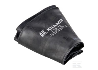Kramp 75016V30218 Chambre à air pour jante D. 16", 7.50-16 / 205/75R16, valve coudée, Kramp